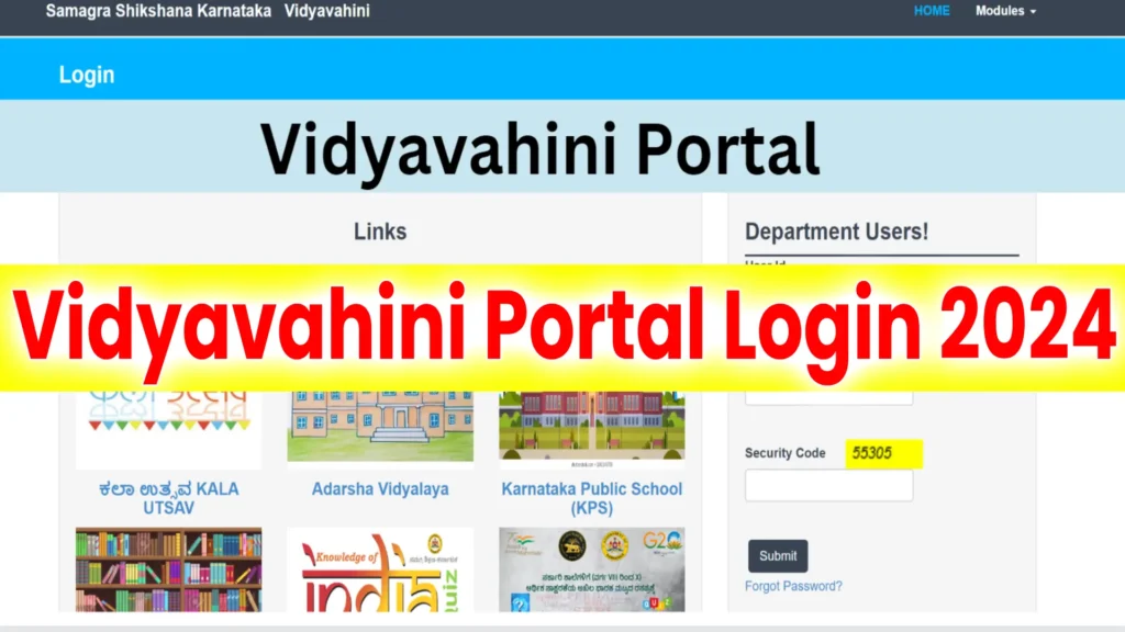 Vidyavahini Portal Login and Registration at vidyavahini.karnataka.gov.in