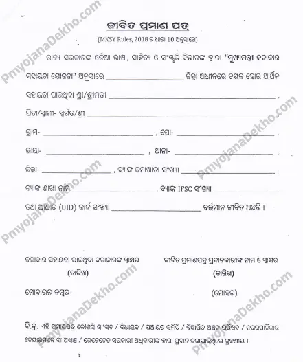 mukhyamantri kalakar sahayata Bhatta 2021/ how to apply MMSKY/ Kalakar Bhatta Odisha