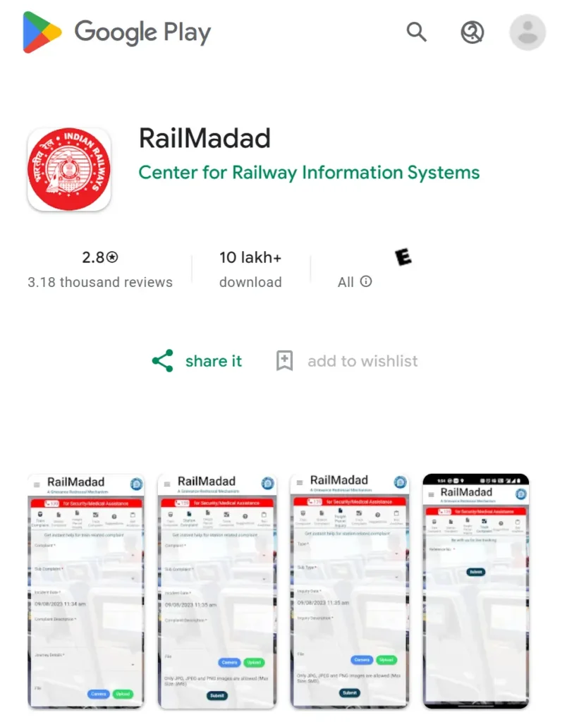 Rail Madad App Download