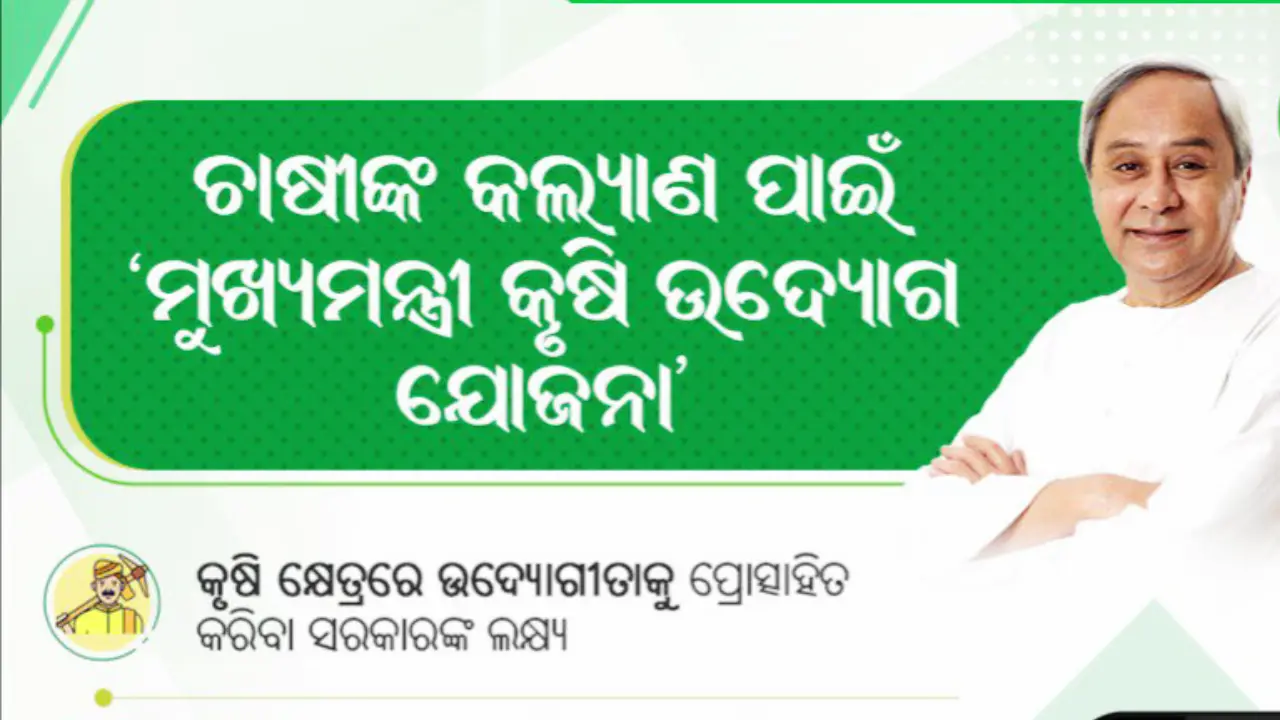 Mukhyamantri Krishi Udyog Yojana Odisha 2024 Application Form